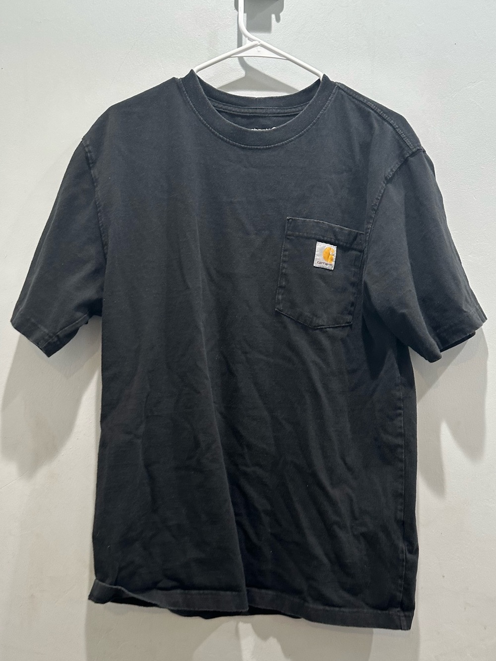 Carhartt Black Short Sleeve Pocket Tee men size MEDIUM Plain